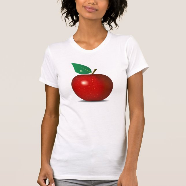 Camiseta Apple vermelho torrado (Frente)