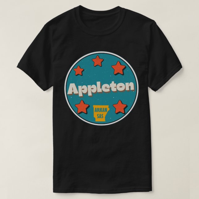 Camiseta Appleton, Arkansas  (Frente do Design)