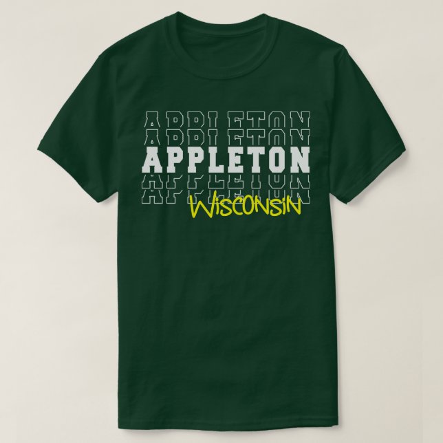 Camiseta Appleton City Wisconsin Appleton WI (Frente do Design)
