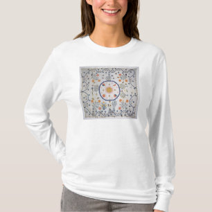 Camiseta Applique a edredão com Sun, lua, estrelas