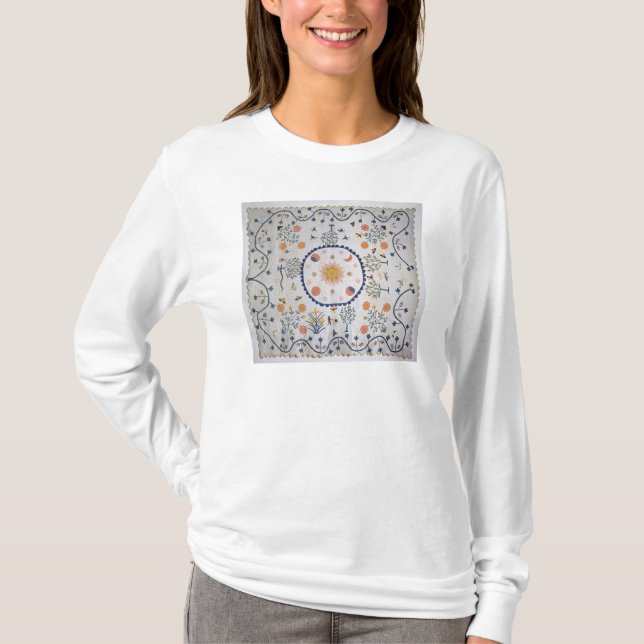 Camiseta Applique a edredão com Sun, lua, estrelas (Frente)