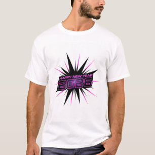 Camiseta AppT-Shirt Bold Purple & Black 2026 Ano N