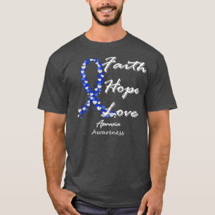 Camiseta Apraxia Consciência Fé Esperança Amor Nesta Famíli