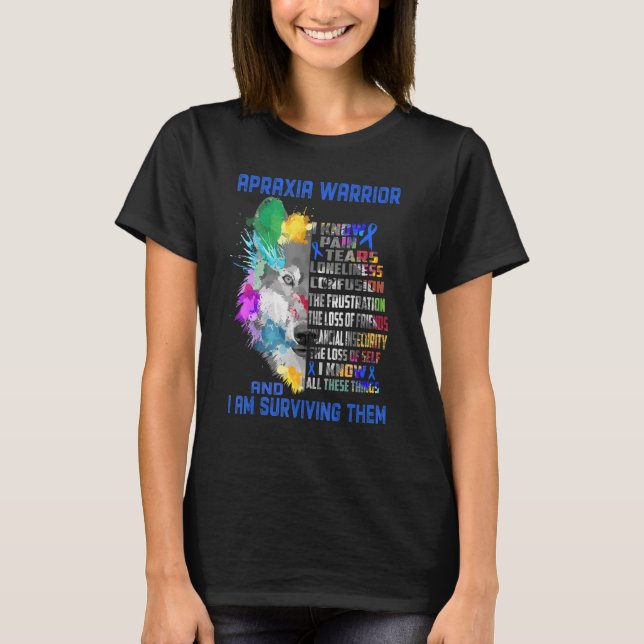 Camiseta Apraxia Eu Conheço Todas Essas Coisas E Estou Sobr (Frente)
