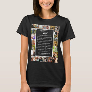 Camiseta Apreciação da Amizade Colagem de Fotos BFF 22