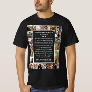 Camiseta Apreciação da Amizade   Colagem de Fotos BFF 22