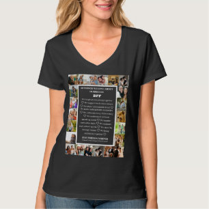 Camiseta Apreciação da Amizade Colagem de Fotos BFF 22