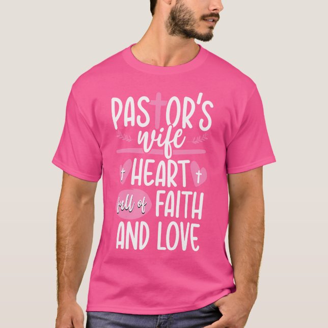 Camiseta Apreciação Da Igreja Esposa Do Pastor Jesus Cristã (Frente)