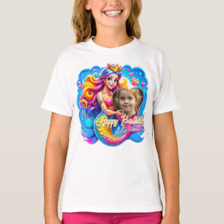 Camiseta Apreciação de Aniversário da Sereia Mágica, Presen
