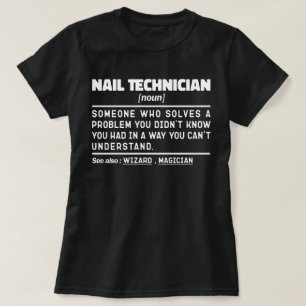 Camiseta Apreciação de Artística Noun do Técnico Nail Makeu
