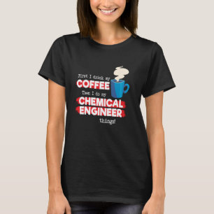 Camiseta Apreciação de Engenheiros e Café Químicos