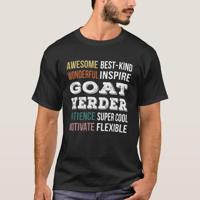 Camiseta Apreciação de Goat Herder (Frente)