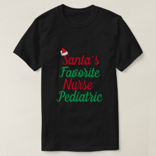 Camiseta Apreciação de Natal para Enfermeira Favorita dos p