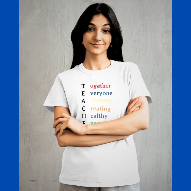 Camiseta Apreciação de Professores do Acrônimo Divertido (Criador carregado)