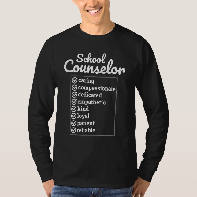 Camiseta Apreciação Do Conselheiro De Orientação Escolar De (Frente)