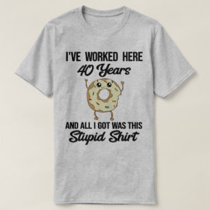Camiseta Apreciação do Funcionário do 40º Aniversário 