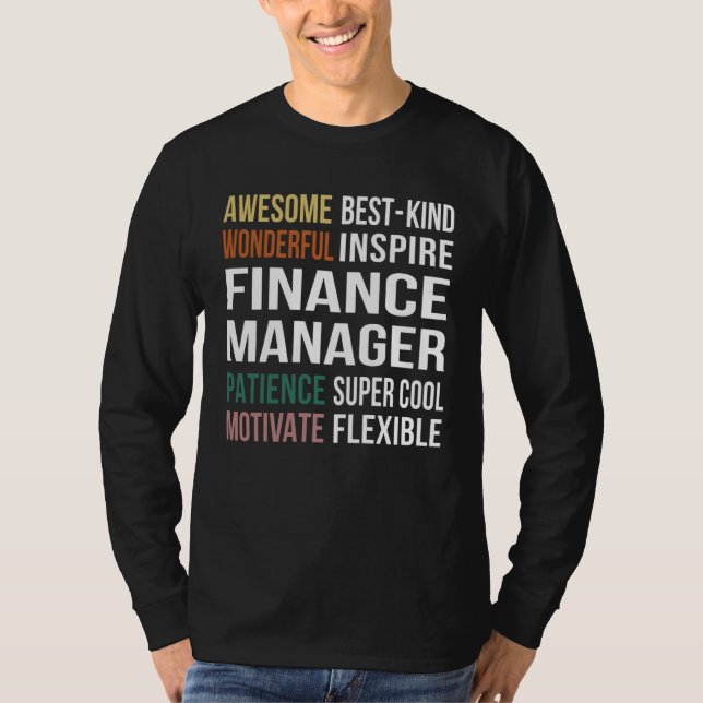 Camiseta Apreciação do Gerente Financeiro (Frente)