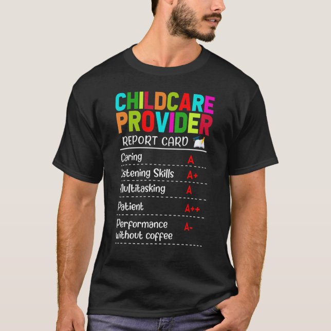 Camiseta Apreciação do Prestador de Cuidados Infantis (Frente)