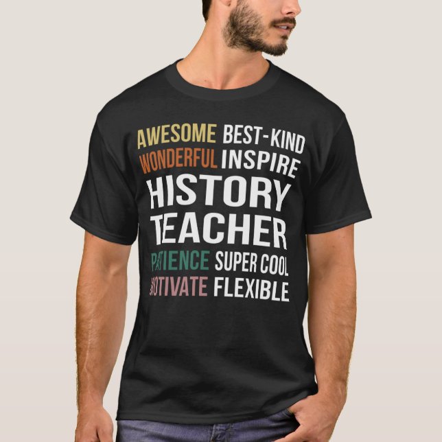 Camiseta Apreciação do Professor de História (Frente)