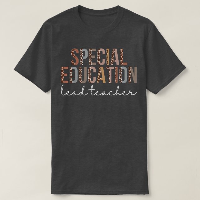 Camiseta Apreciação do Professor Leopard Chefe de Educação  (Frente do Design)