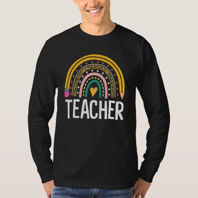 Camiseta Apreciação do Professor Rainbow Leopard (Frente)