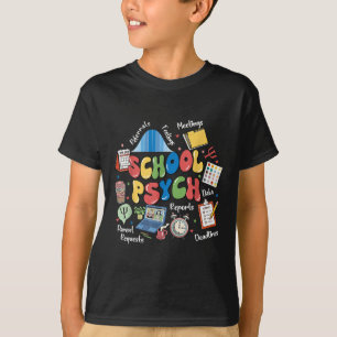Camiseta Apreciação do Psicólogo Escolar Saúde Mental Consc