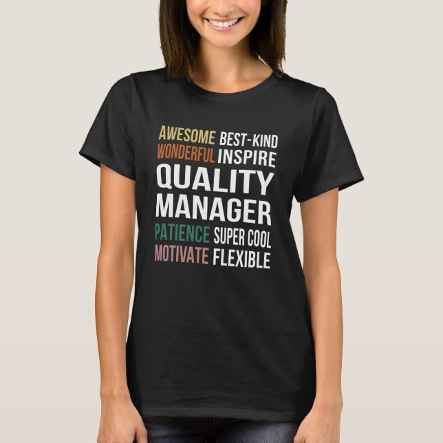 Camiseta Apreciação do Quality Manager (Frente)