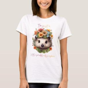 Camiseta Apreciação floral do porco