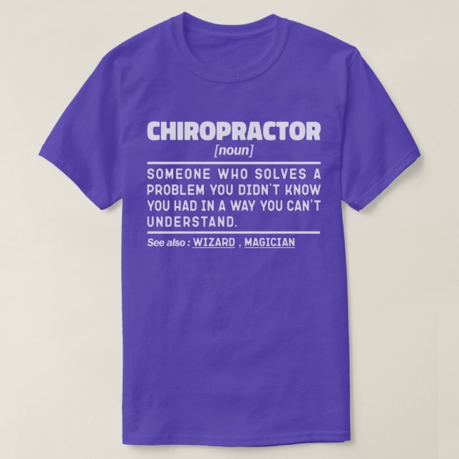 Camiseta Apreciação Legal da Fisioterapia do Chiropractor N (Frente do Design)