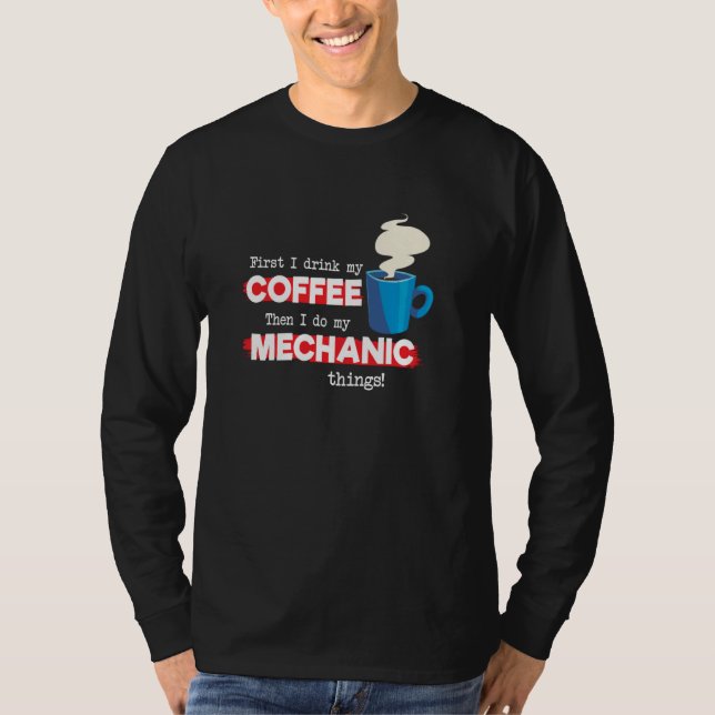 Camiseta Apreciação Mecânica e Café (Frente)