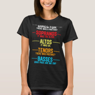 Camiseta Apreciação Musical Do Coro Musical Para Mulheres M