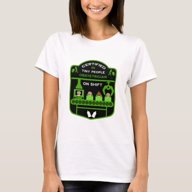 Camiseta Apreciação Obstetrícia E presente de agradecimento (Frente)