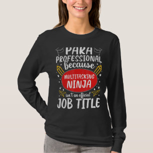 Camiseta Apreciação Paraprofissional Ninja Multitarefa A