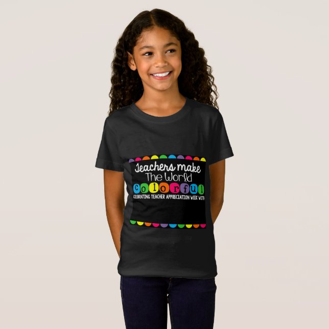 Camiseta Apreciação Personalizada do Professor (Frente Completa)