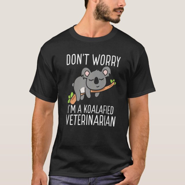 Camiseta Apreciação Veterinária Koalafied Vet Tech Essen (Frente)