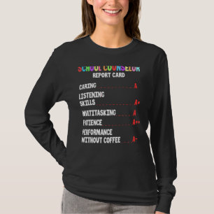 Camiseta Apreciação Vibrante do Cartão de Conselheiro Escol