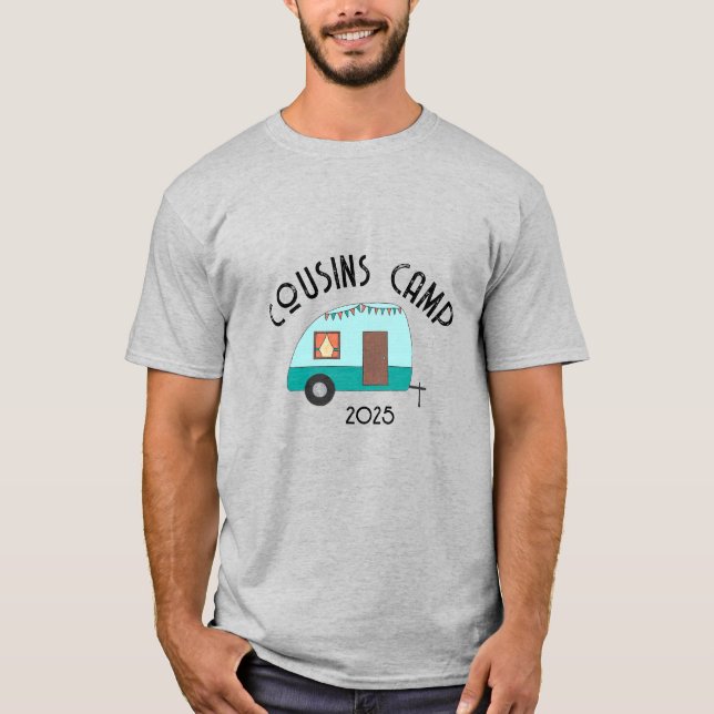 Camiseta Apreciando o Campo de Retro dos Primos de Viagem (Frente)