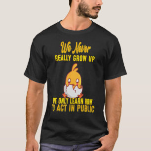 Camiseta Aprenda A Agir Em Público, Dizendo Engraçado