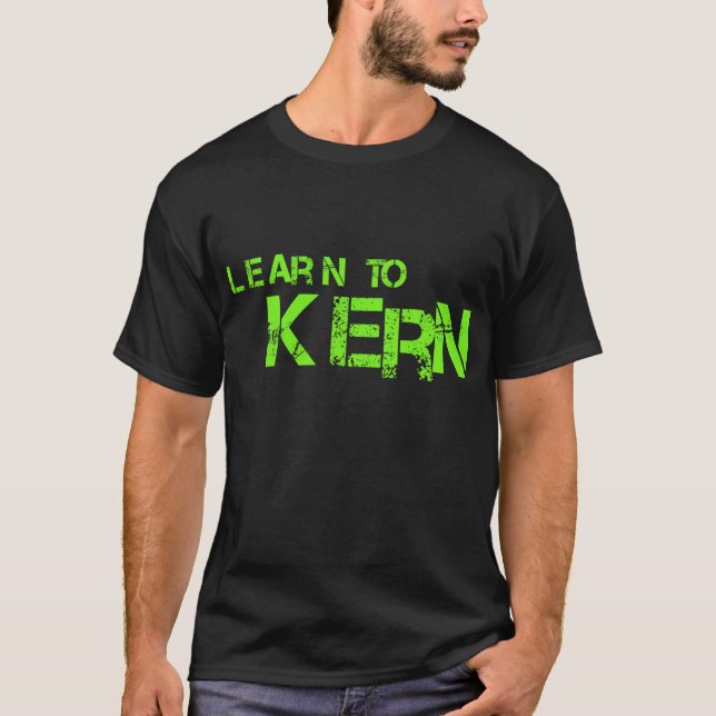 Camiseta Aprenda a Kern - limão (Frente)
