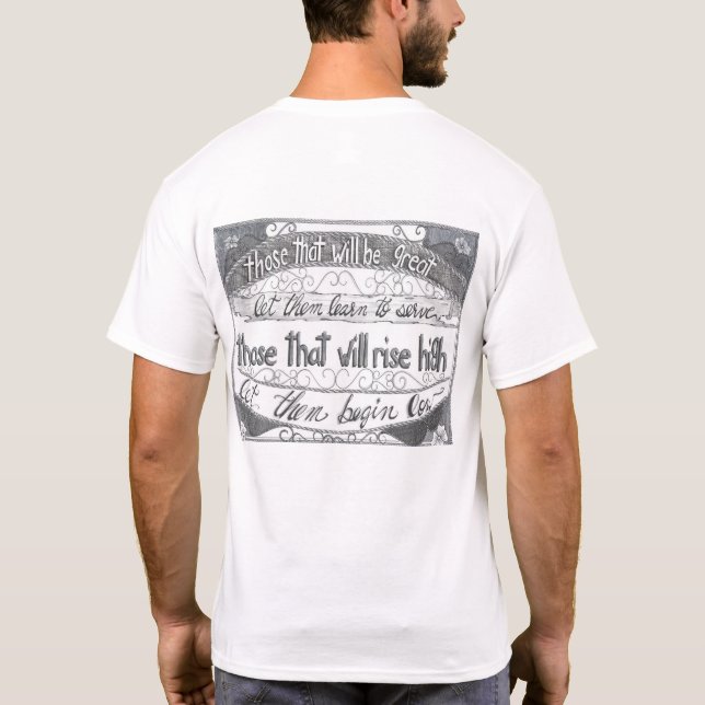 Camiseta Aprenda a Servir (Verso)
