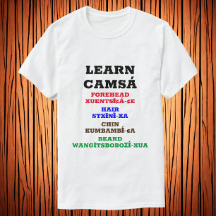 Camiseta Aprenda Camsá - Barba do Pêssego Antecipado