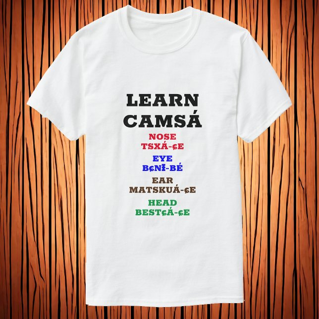 Camiseta Aprenda Camsá - Cabeça De Olho Nariz (Criador carregado)