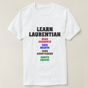 Camiseta Aprenda Laurentian - Cabeça, Olho, Ouvido, Boca