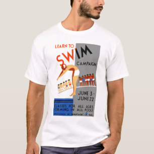 Camiseta Aprenda nadar