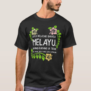 Camiseta Aprendendo Malay Gift Idea Malásia Língua Holida