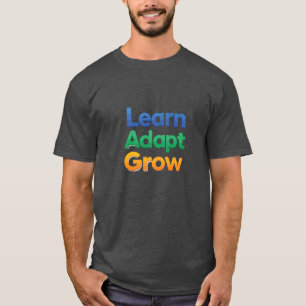 Camiseta Aprender Adaptar Crescer
