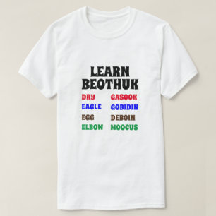 Camiseta Aprender Beothuk Seco, Águia, Ovo, Cotovelo