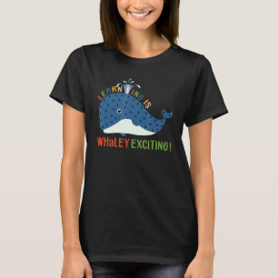 Camiseta Aprender é realmente excitante Estudantes Reformis