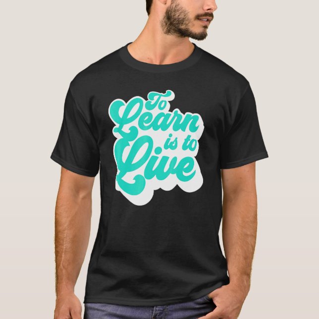 Camiseta Aprender É Viver (Frente)