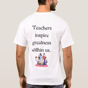 Camiseta Aprendizado começa com professor